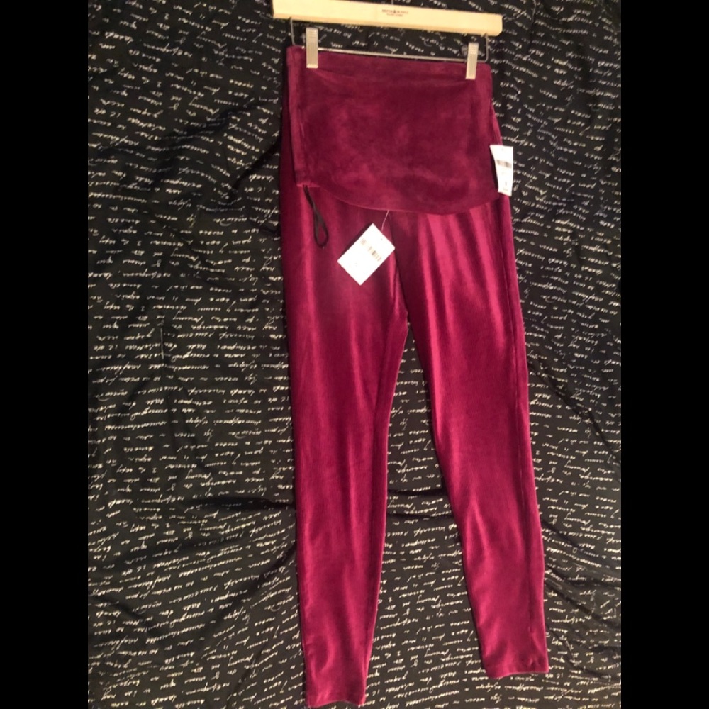Forever21 Berry colored tube top & tights set